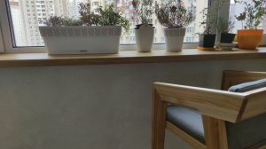 Natural bar stool with backrest AIR 2 Bar M (2 soft) 