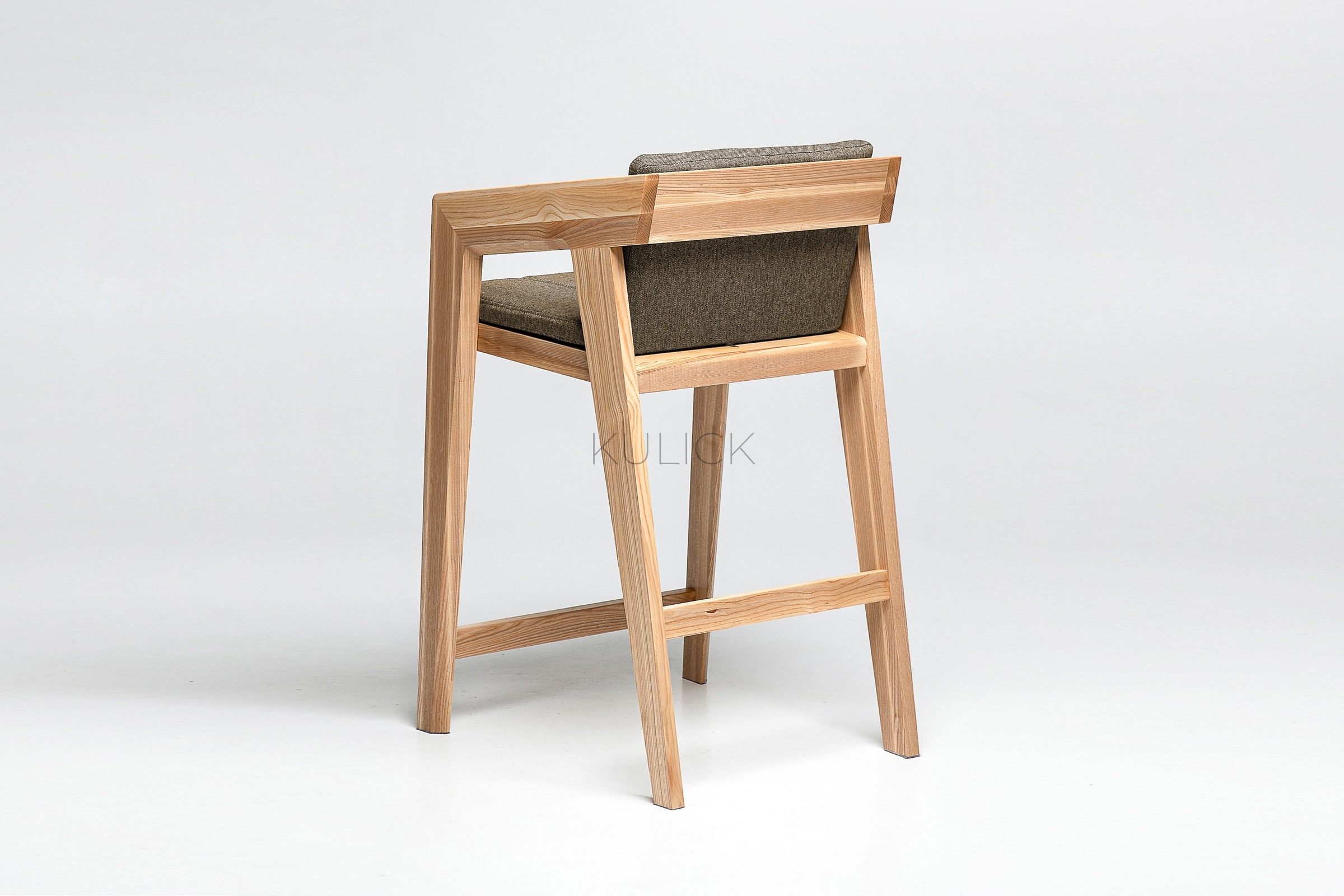 Natural bar stool with backrest AIR 2 Bar M (2 soft) #2